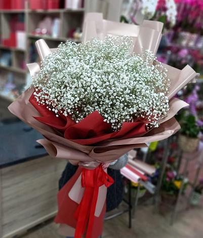 Букет цветов из: Гипсофила в Ильинское (Домодедово) 