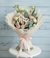 Букет цветов из:  Розы и Лизиантусы в Ильинское (Домодедово) 