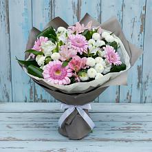 Букет цветов из:  Герберы, Альстромерии и Хризантемы в Ильинское (Домодедово) 