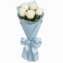 Букет 5 Белых роз Проуд #REPLACE_PRED# Ильинское (Домодедово) 