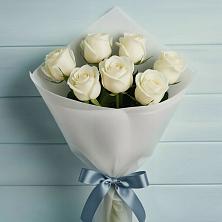 Букет 7 Белых роз Эдлесс Лав в Ильинское (Домодедово) 