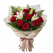 Букет цветов из:  Лилии и Розы #REPLACE_PRED# Ильинское (Домодедово) 
