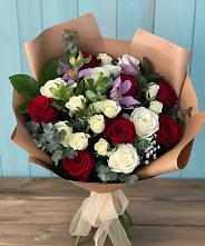 Букет цветов из:  Розы и Альстромерии в Ильинское (Домодедово) 