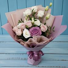 Букет цветов из:  Розы и Лизиантусы в Ильинское (Домодедово) 