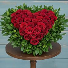 Цветочная композиция из Розы в виде сердца в Ильинское (Домодедово) 