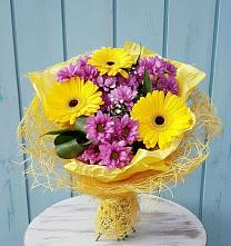 Букет цветов из:  Хризантемы и Герберы в Ильинское (Домодедово) 