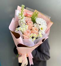 Букет цветов из:  Хризантемы и Розы в Ильинское (Домодедово) 