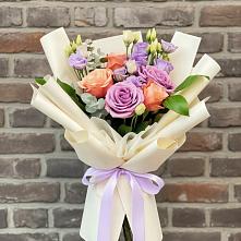 Букет цветов из:  Лизиантусы и Розы #REPLACE_PRED# Ильинское (Домодедово) 
