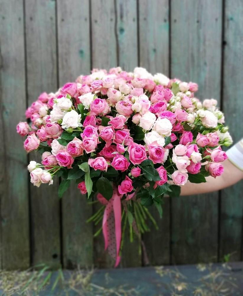 Букет Розовые кустовые розы Натали и Лав Лидия в Ильинское (Домодедово) 