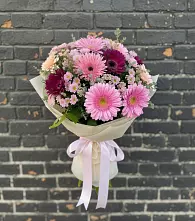 Букет цветов из:  Герберы и Хризантемы в Ильинское (Домодедово) 