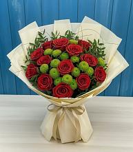 Букет цветов из:  Розы и Хризантемы в Ильинское (Домодедово) 