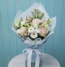 Букет цветов из:  Розы и Лизиантусы #REPLACE_PRED# Ильинское (Домодедово) 