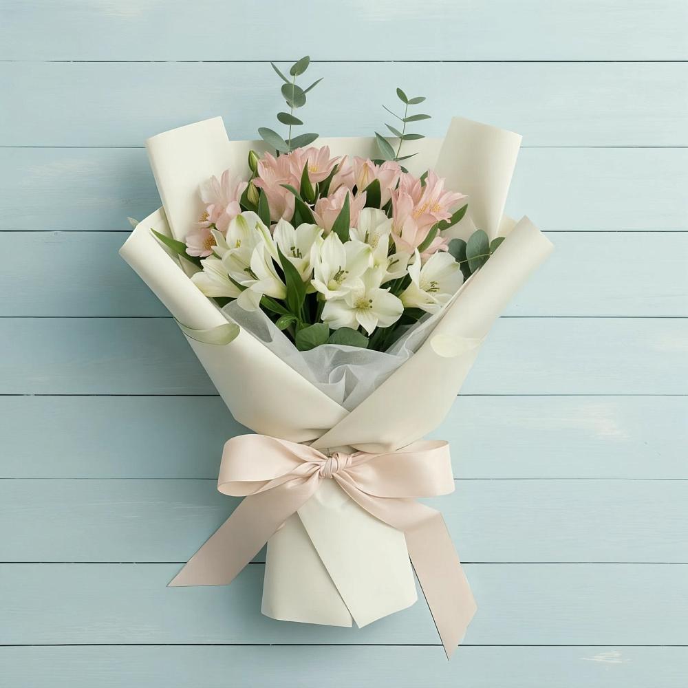 Букет цветов из: Альстромерии в Ильинское (Домодедово) 