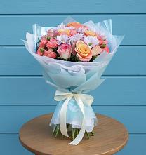 Букет цветов из:  Хризантемы и Розы в Ильинское (Домодедово) 