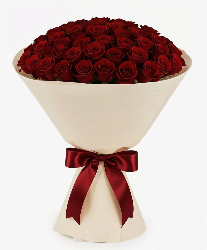 Букет 101 Бордовая роза Блэк Бакарра в Ильинское (Домодедово) 