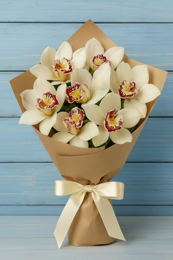 Букет цветов из: Орхидеи и Розы в Ильинское (Домодедово) 