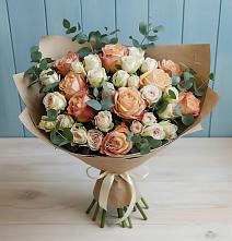 Букет цветов из:  Альстромерии и Розы #REPLACE_PRED# Ильинское (Домодедово) 